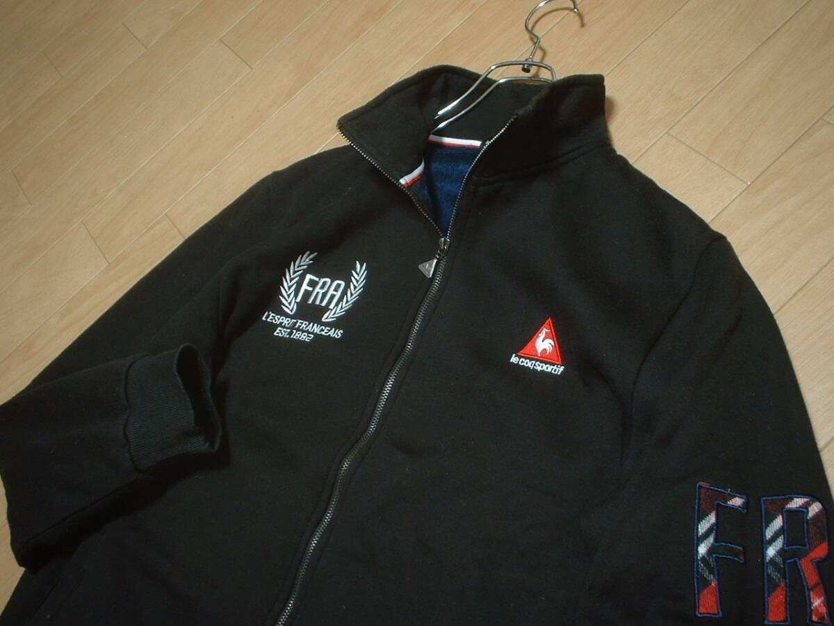 le coq sportif GOLF COLLECTIONボアライナースウェットトラックジャケットXL正規QT-895553ルコックスポルティフゴルフコレクション防寒性_画像5