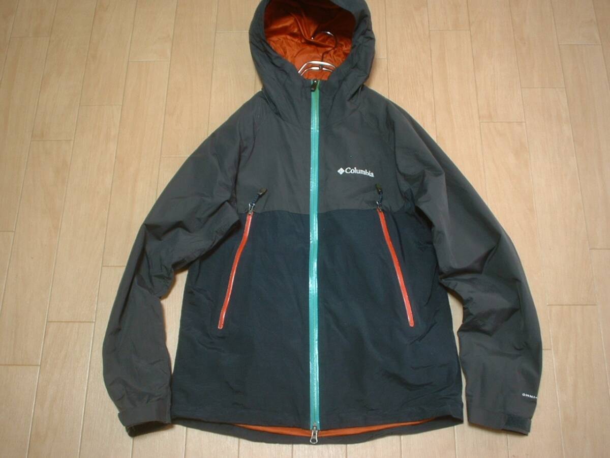 Columbiaデクルーズサミット2ジャケットOMNI-HEAT正規SコロンビアPM3330高性能オムニヒートマウンテンパーカー黒ブラックグレー_画像4