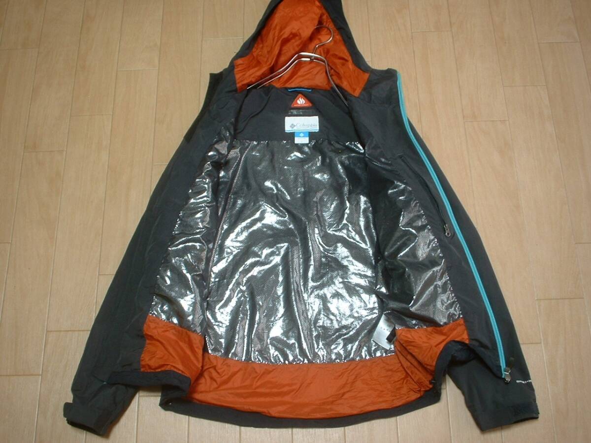 Columbiaデクルーズサミット2ジャケットOMNI-HEAT正規SコロンビアPM3330高性能オムニヒートマウンテンパーカー黒ブラックグレー_画像5