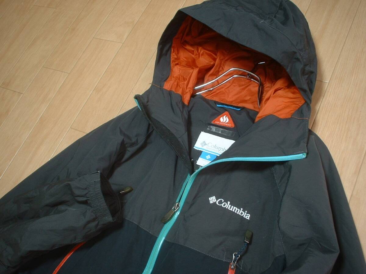 Columbiaデクルーズサミット2ジャケットOMNI-HEAT正規SコロンビアPM3330高性能オムニヒートマウンテンパーカー黒ブラックグレー_画像6
