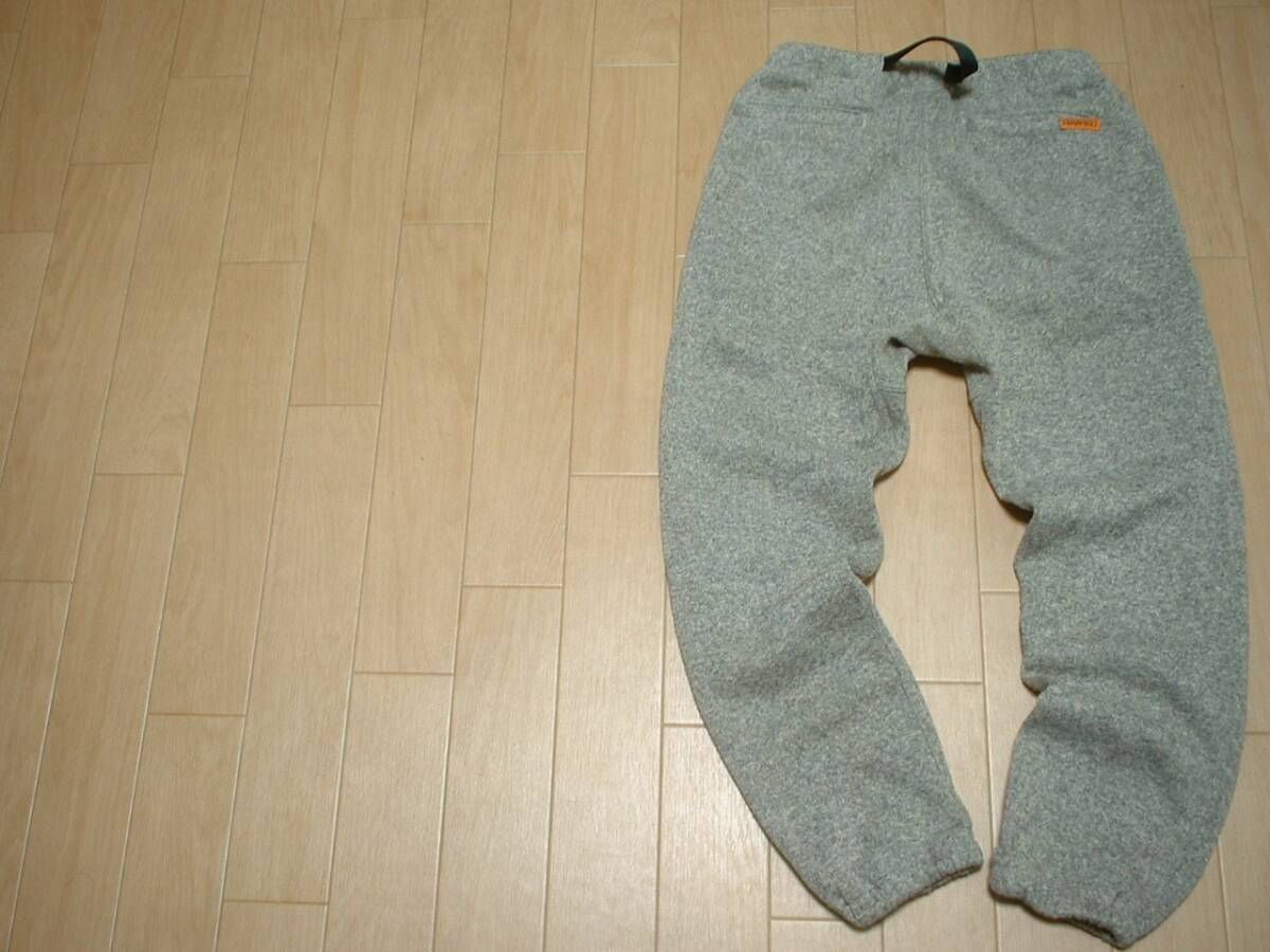 GRAMICCIフリースパンツ杢グレーMクライミングクロップド正規GMP-17F925グラミチ防寒ベルクロガゼット暖パンアウトドア_画像2
