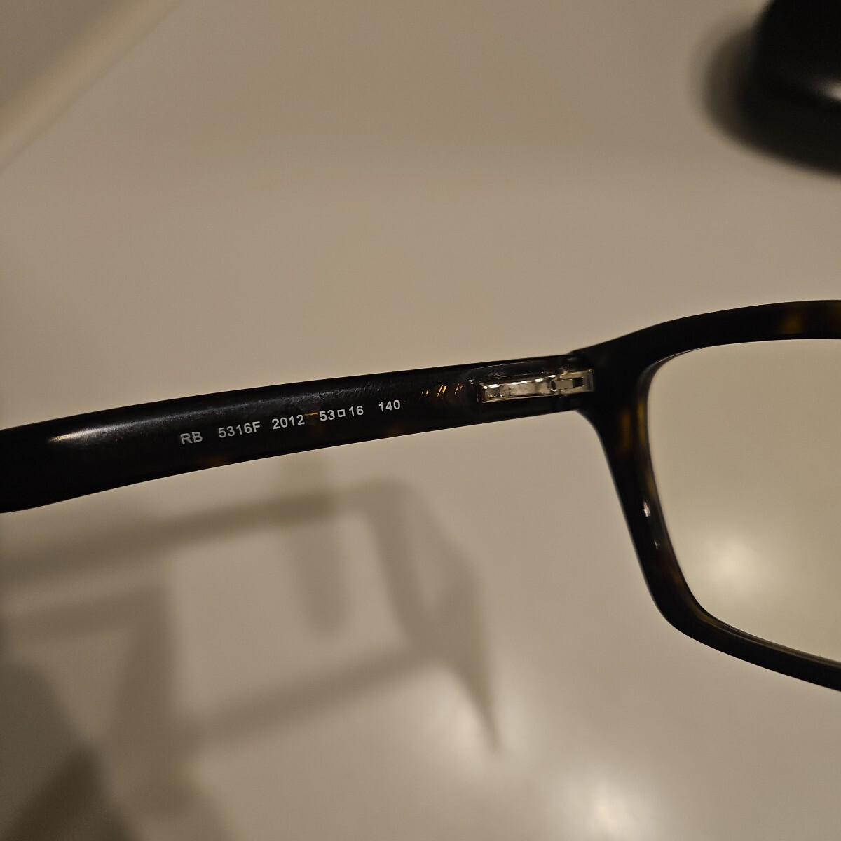 美品 Ray-Ban レイバン サングラス RB5316F 眼鏡 メガネ 度なし ケース付き_画像3