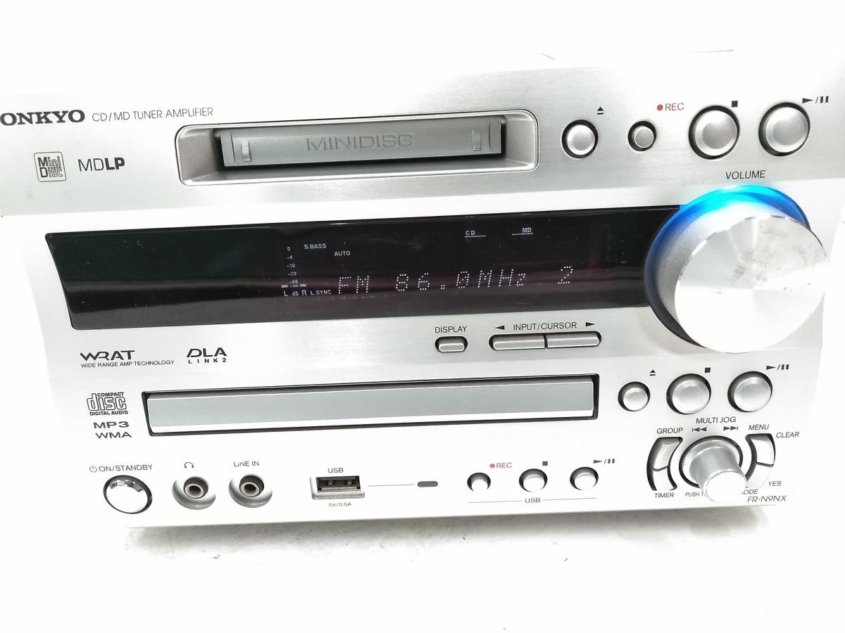 * утиль ONKYO Onkyo музыкальный центр FR-N9NX MP3 воспроизведение мини компонент MD MD магнитола 1104-318 @80 *