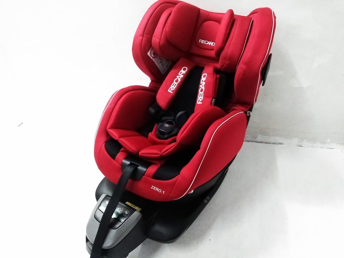□RECARO レカロ Zero.1 ゼロワン 360° 回転式 チャイルドシート ISOFIX アイソフィック ~18kg 新生児シート付 1111-37 @180□_画像1