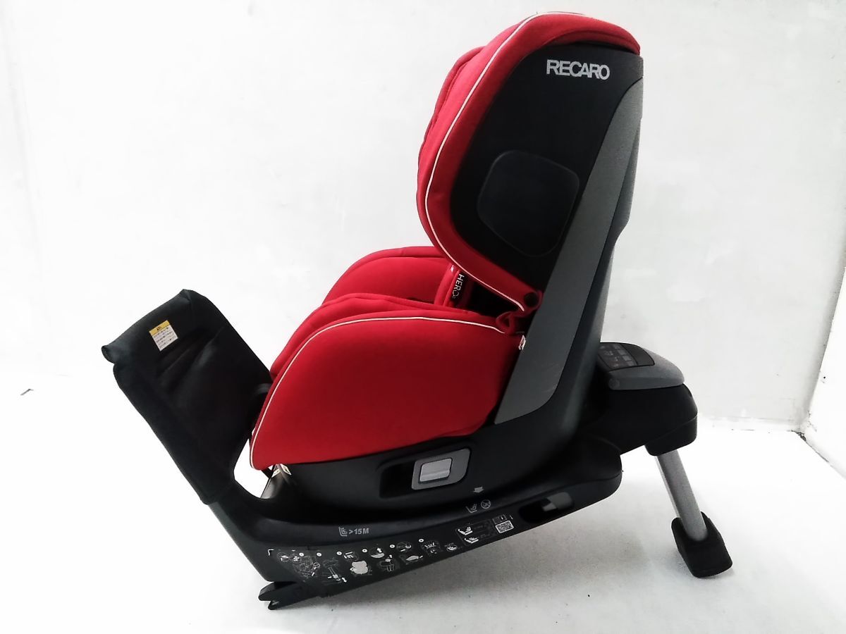 □RECARO レカロ Zero.1 ゼロワン 360° 回転式 チャイルドシート ISOFIX アイソフィック ~18kg 新生児シート付 1111-37 @180□_画像7