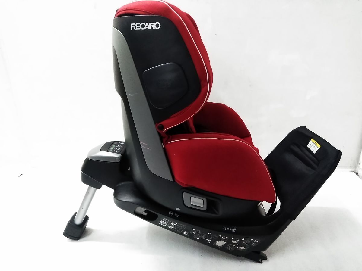 □RECARO レカロ Zero.1 ゼロワン 360° 回転式 チャイルドシート ISOFIX アイソフィック ~18kg 新生児シート付 1111-37 @180□_画像8
