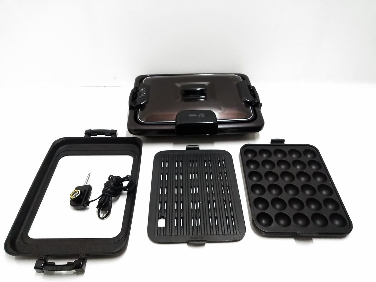 □動作品 タイガー TIGER ホットプレート たこ焼きプレート これ一台 CPV-T130 2014年製 1115-17 @140□_画像1