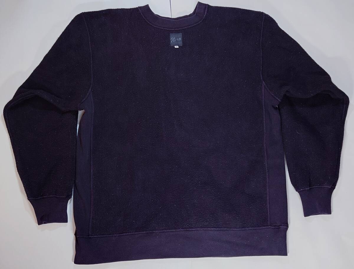 00s VINTAGE Rebirth we b тренировочный Fullcount Nero черный сделано в Японии 40 L XL тяжелый toFullcount NERO б/у одежда 90s Champion