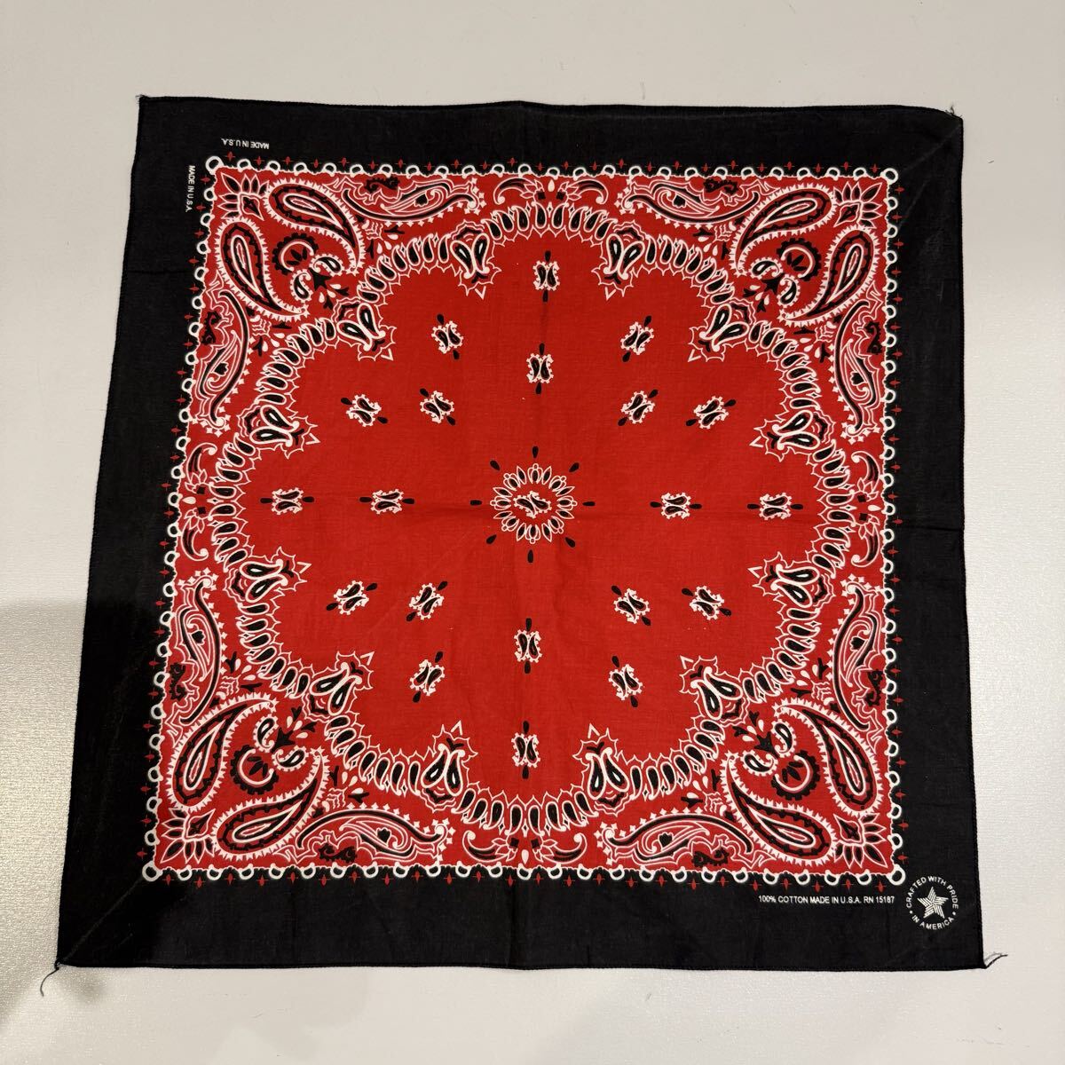 ★ビンテージ/バンダナ/70s/80s/USA/MIX/まとめ売り/セット売り/10枚/vintage/ヴィンテージ/アメリカ製/40_画像4