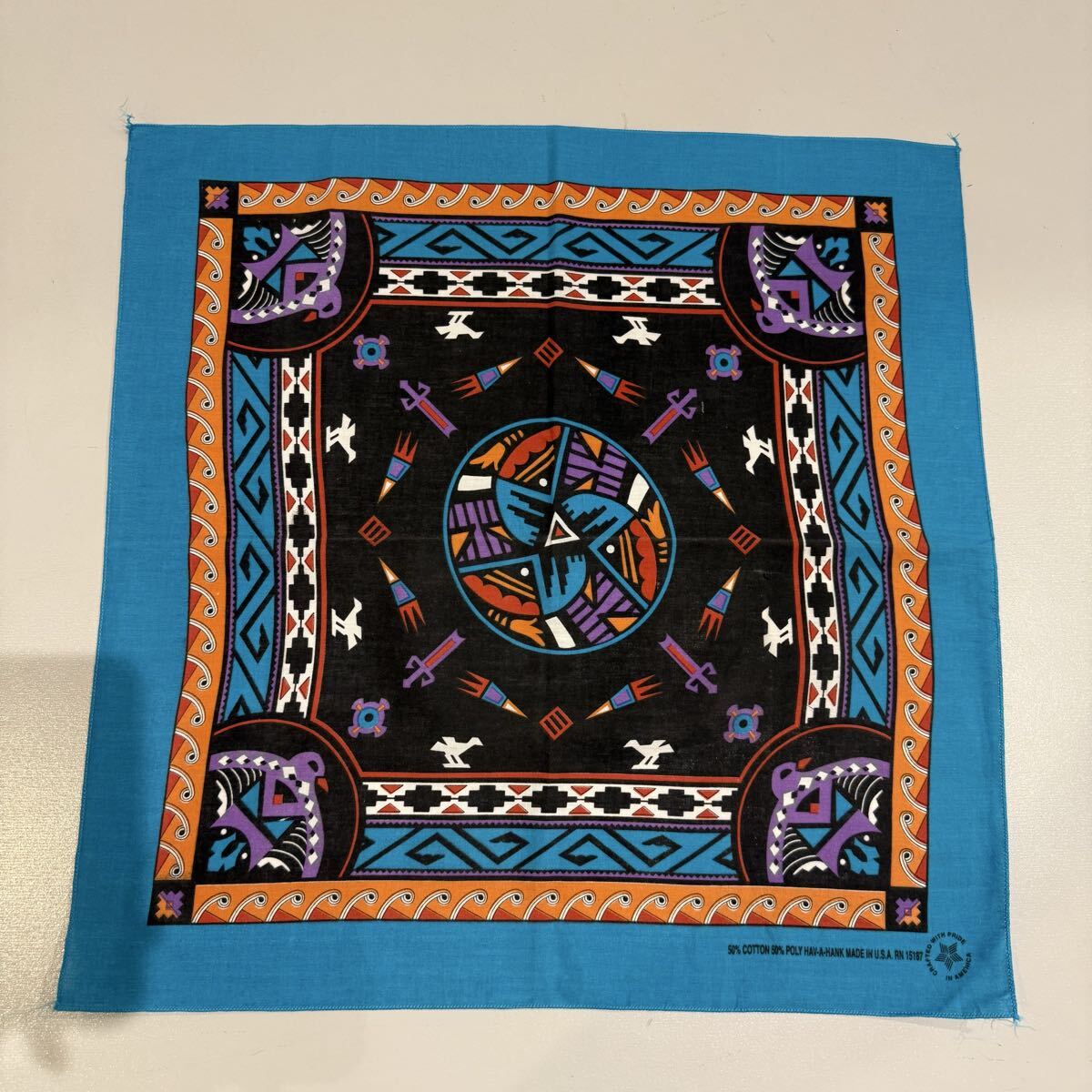 ★ビンテージ/バンダナ/70s/80s/USA/MIX/まとめ売り/セット売り/10枚/vintage/ヴィンテージ/アメリカ製/40_画像8