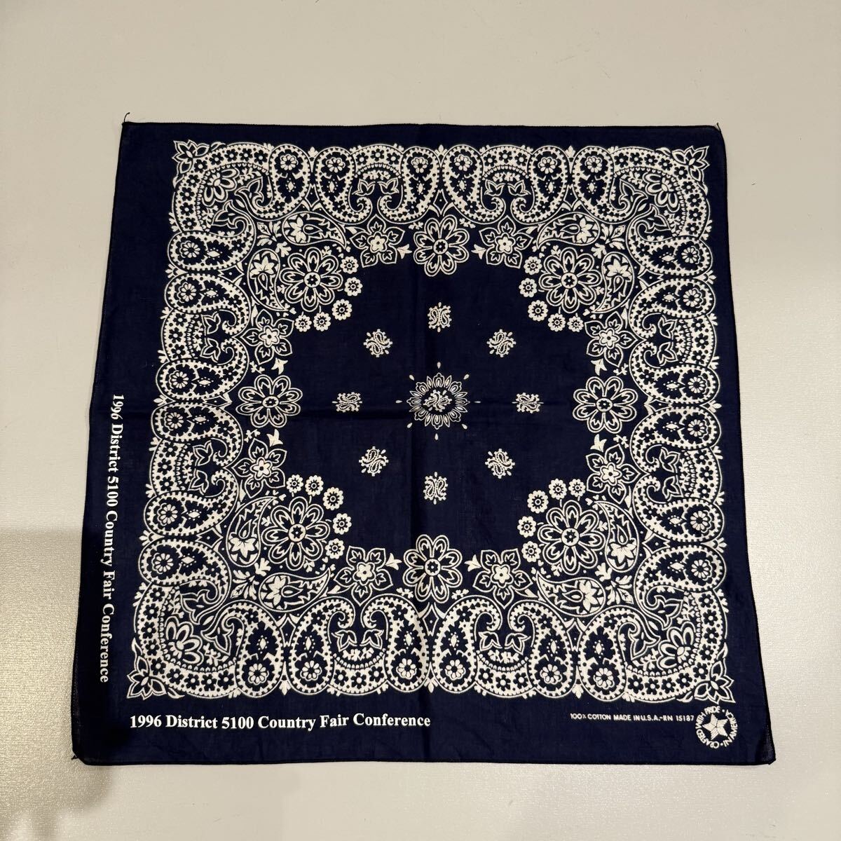 ★ビンテージ/バンダナ/80s/USA/MIX/まとめ売り/セット売り/10枚/vintage/ヴィンテージ/アメリカ製/42_画像3