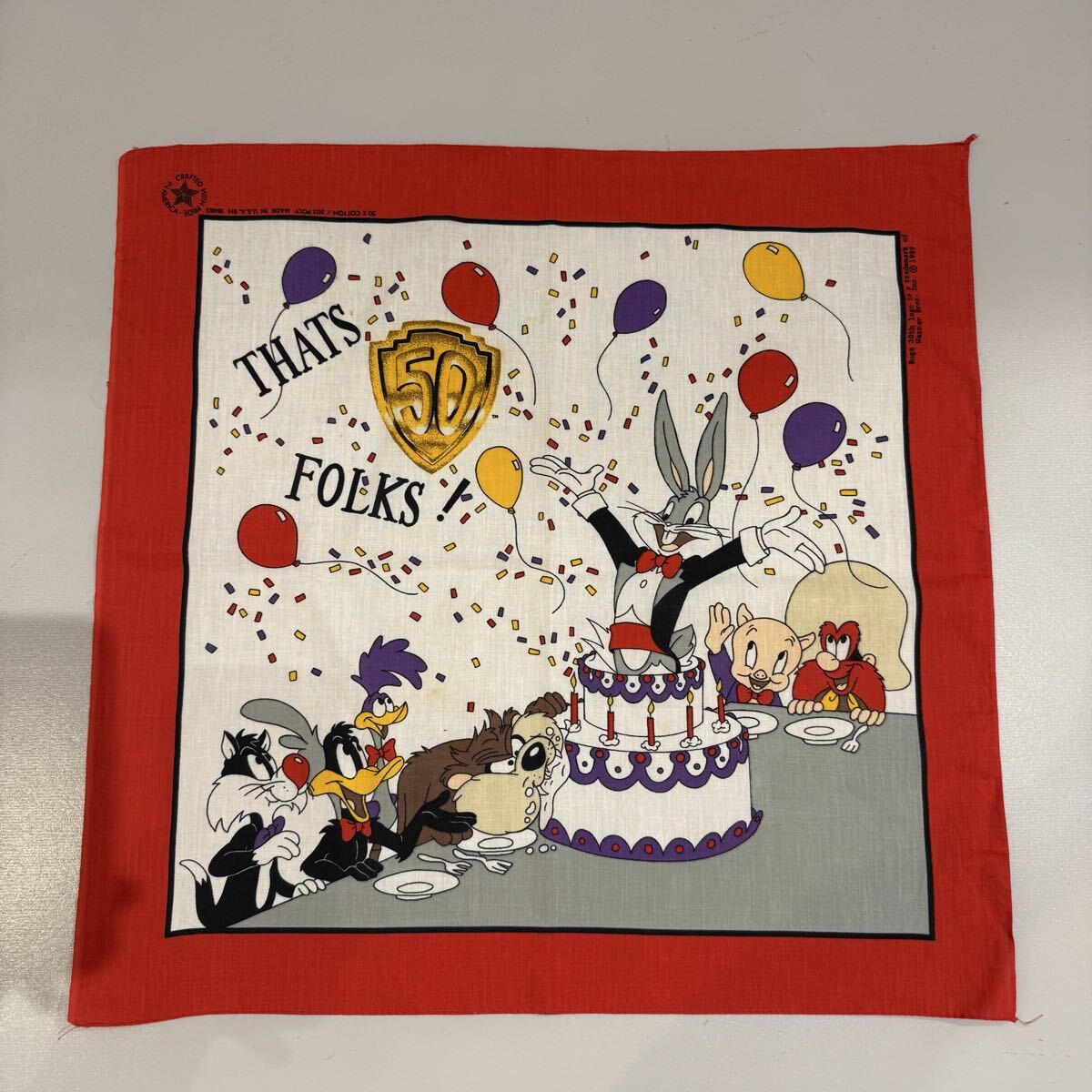 ★ビンテージ/バンダナ/80s/USA/MIX/まとめ売り/セット売り/10枚/vintage/ヴィンテージ/アメリカ製/42_画像7