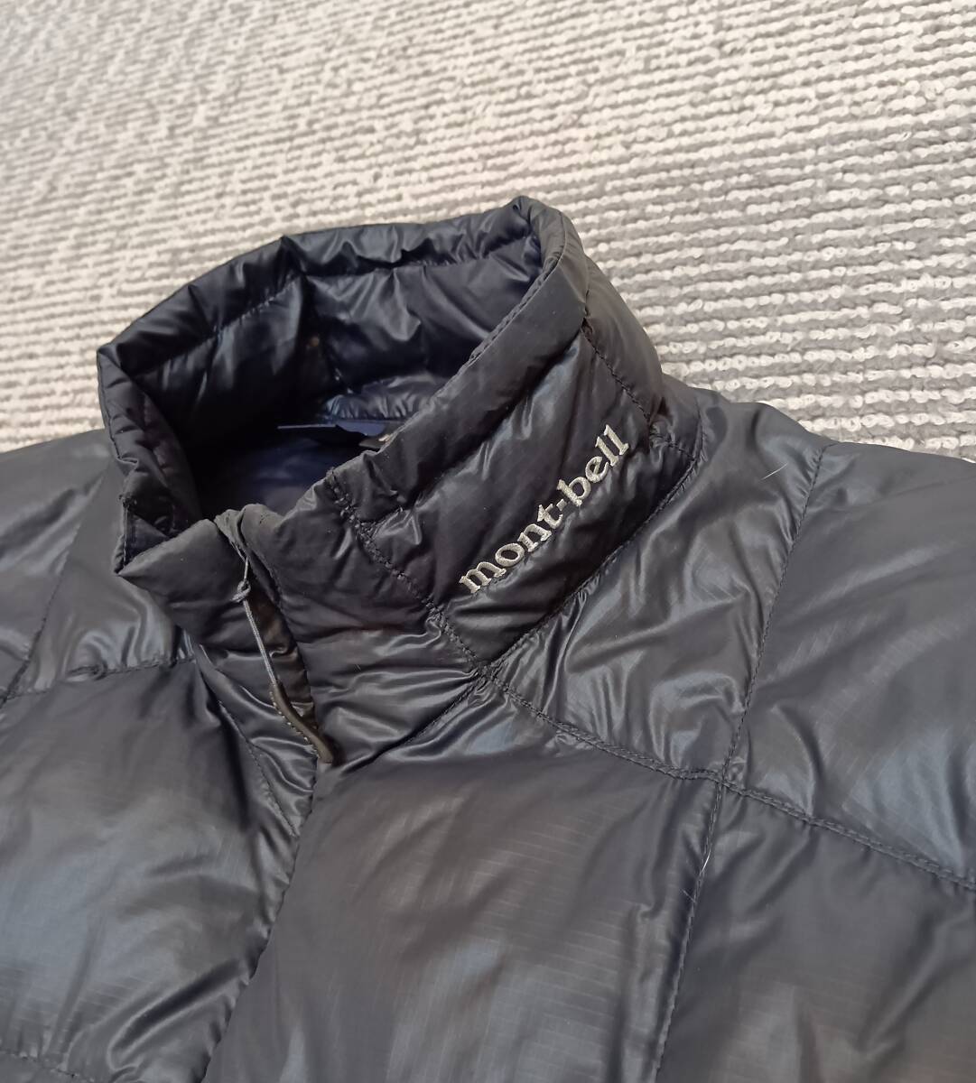 mont-bell モンベル ULダウン コンシールジップ ジャケット （メンズ ブラック Mサイズ）_画像4