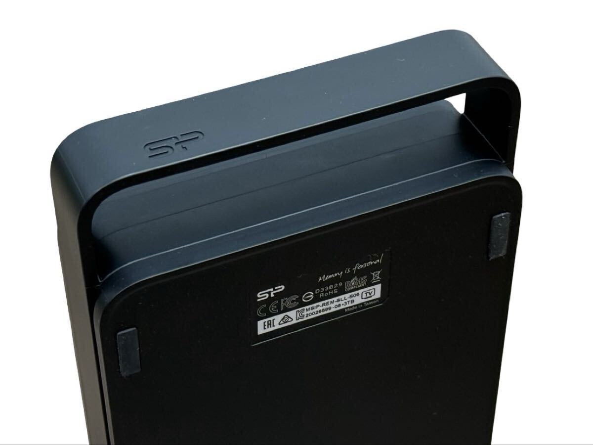 動作品 Stream S06 シリコンパワー 外付けハードディスク 3TB HDD USB TV テレビ PC パソコン 初期化済み 中古品■兵庫県姫路市発 C4_画像6