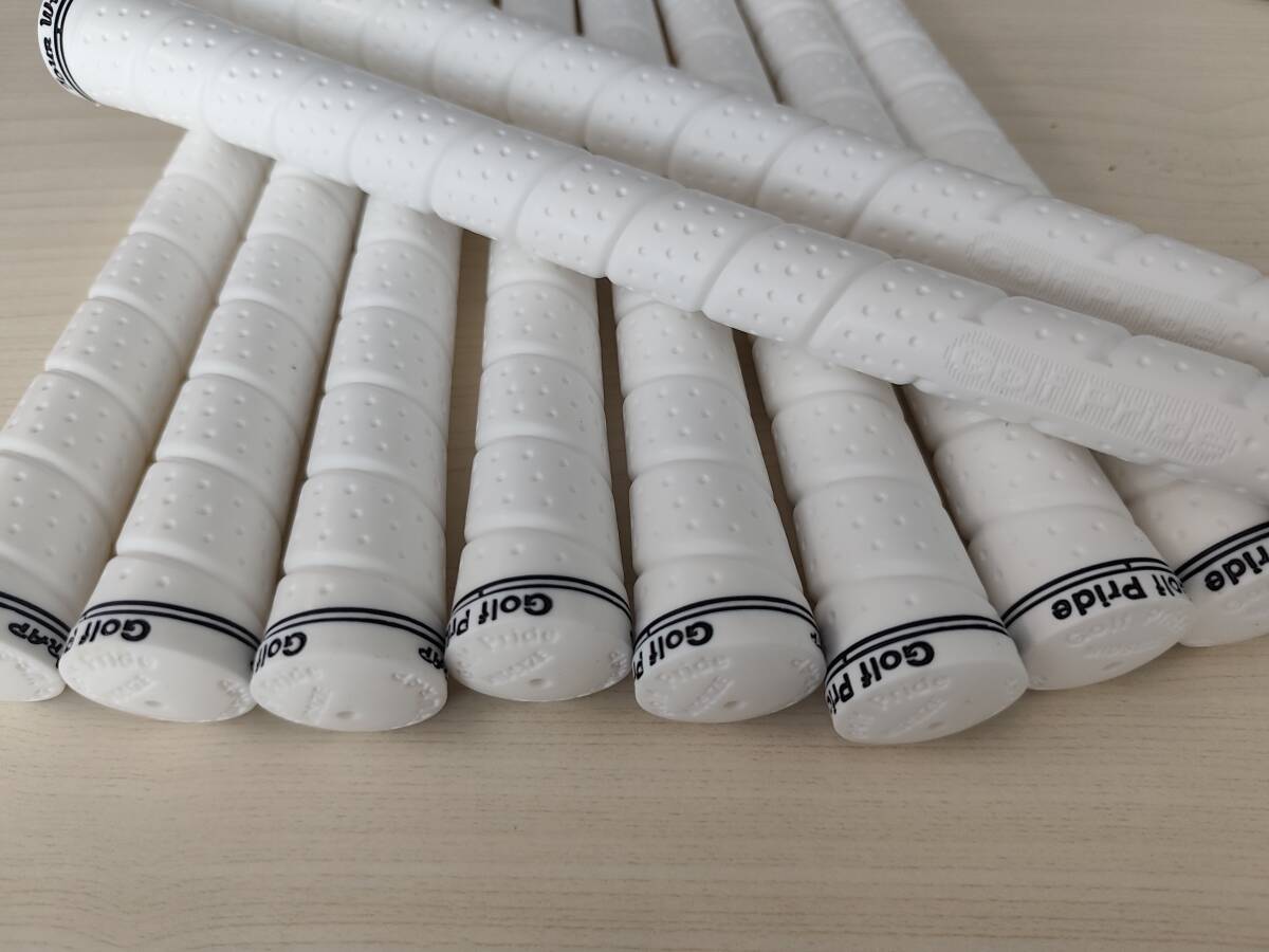 ゴルフプライド グリップ ゴルフ Tour Wrap 2G 部品 Midsize 10本セット white バックラインなし11-sk0470_画像2