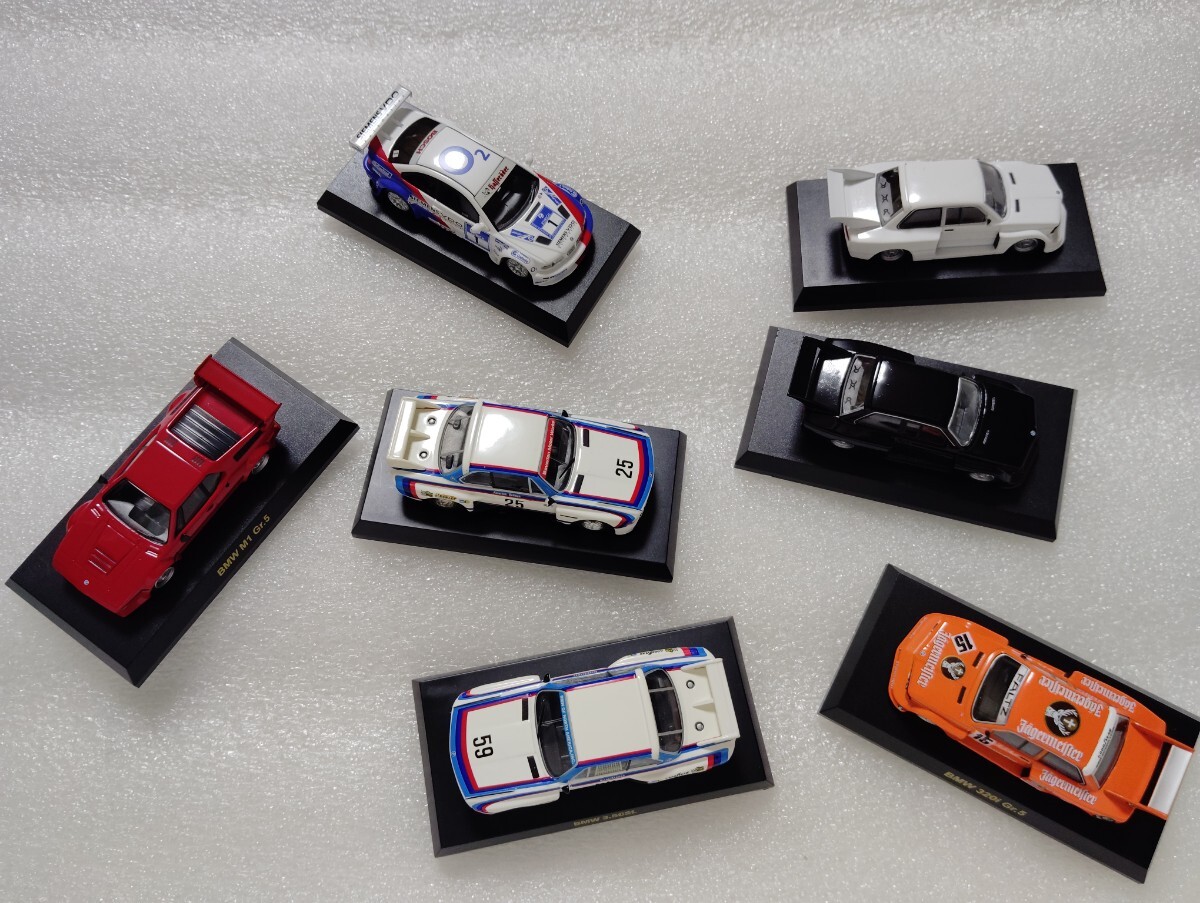  Kyosho 1/64 thanks Circle K BMW 3.5CSL N25 N59 IMSA M1 Gr5 красный (Gr4) 320i Gr5 Jagermeister N15 белый чёрный M3GTR N1 7 шт. комплект 