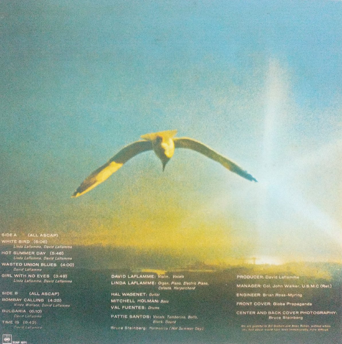 DA329 LP レコード It's a Beautiful Day イッツ・ア・ビューティフル・デイ White Bird、Bombay Callingを含む全7曲 CBS ソニー_画像3