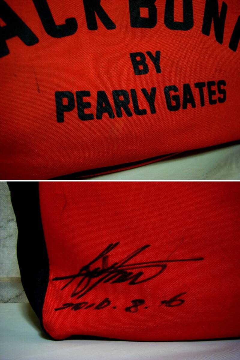 2個セット/良品〇Jack Bunny 多目的カートバッグ 5ポケット 裏地付き ビッグロゴ 赤色＆ネイビー_画像8