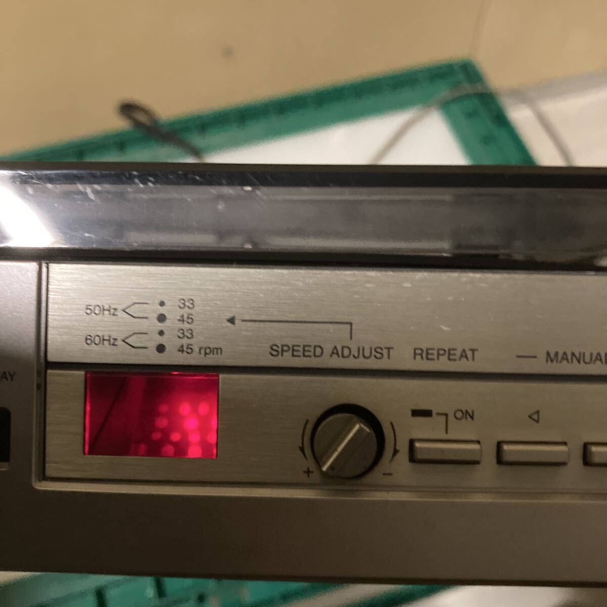 AIWA/アイワ/COMPUTER CONTROL FULL AUTOMATIC D.D. TURNTABLE SYSTEM/LX-11/ターンテーブル/ジャンク　通電確認_画像4