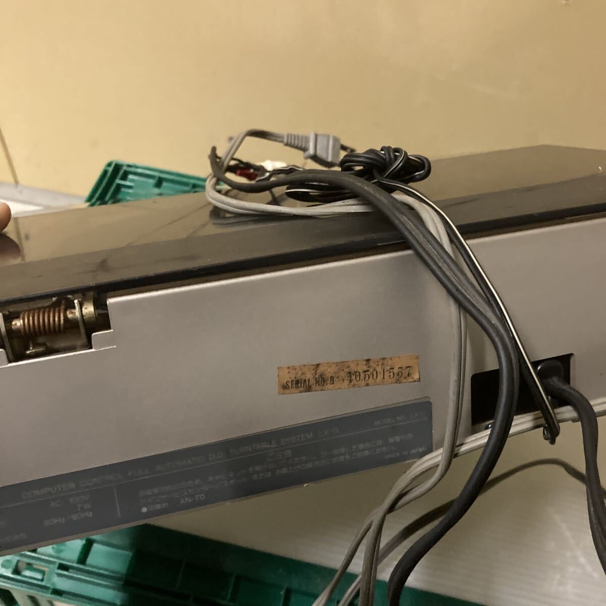 AIWA/アイワ/COMPUTER CONTROL FULL AUTOMATIC D.D. TURNTABLE SYSTEM/LX-11/ターンテーブル/ジャンク　通電確認_画像8