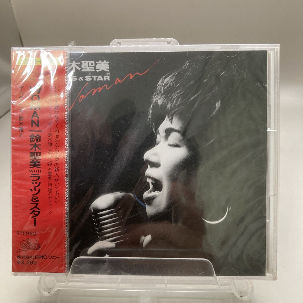新品未開封 CD/ 鈴木聖美 WITH ラッツ&スター / WOMAN / KIYOMI SUZUKI / 帯付 / 国内盤 EPIC/SONY 328H-101_画像1