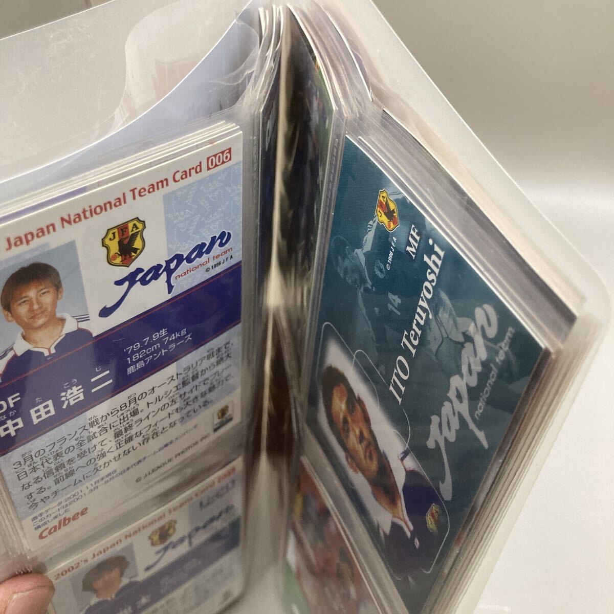 カルビー Jリーグチップスカード サッカー トレーディングカード 日本代表　2002 公式ファイル　他　カード150枚ほど　まとめ_画像7
