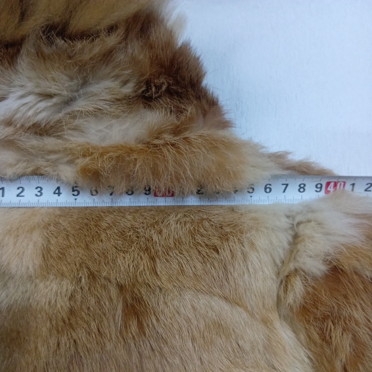 B2387 ラビット リアルファー ハーフコート 毛皮 ブラウン レディース フリーサイズ アウター ジャケット 中古 y2k 同梱不可_画像7