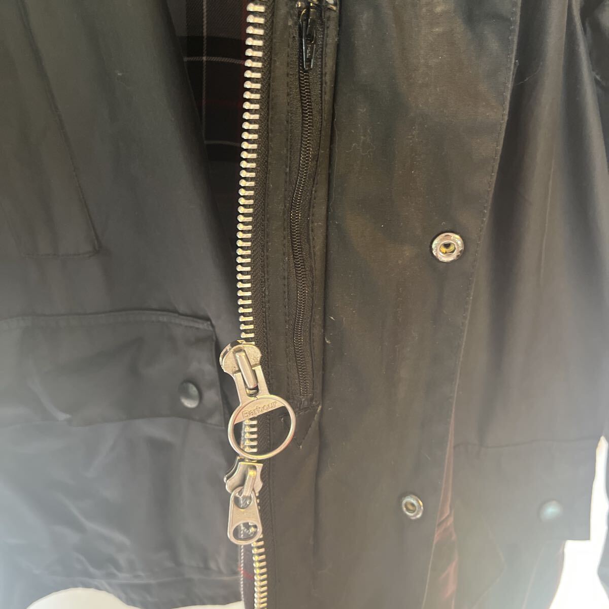 Barbour バブアー ビューフォート ワックス 英国製 オイルドジャケット 40 _画像3