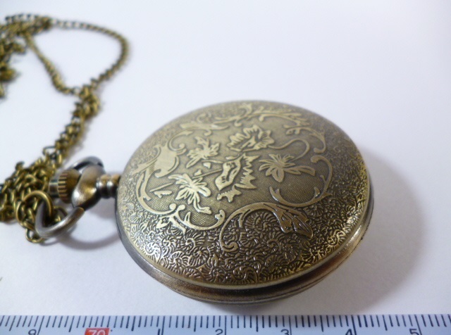 ф 懐中時計 龍に鳳凰 ネックレス ф 時計 龍 鳳凰 帯 飾り 龍と鳳凰_画像7