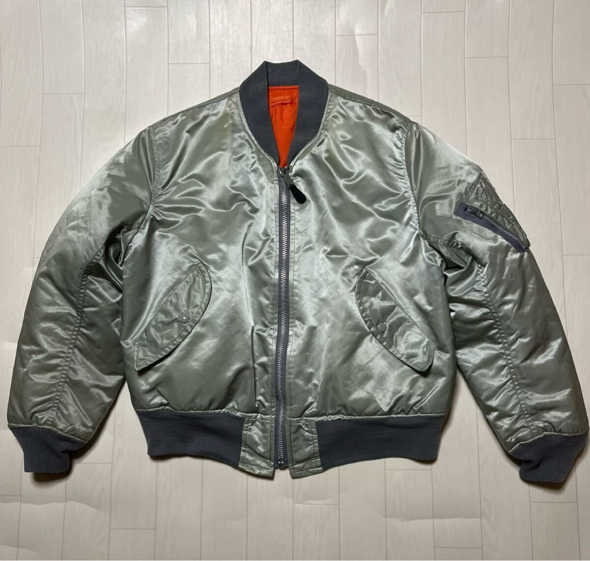 CORINTH MFG コリンス MA1 フライトジャケット ミリタリー サイズL USA製 IDEAL 80's 90's ヴィンテージ ビンテージ ンテージ アメリカ製_画像1