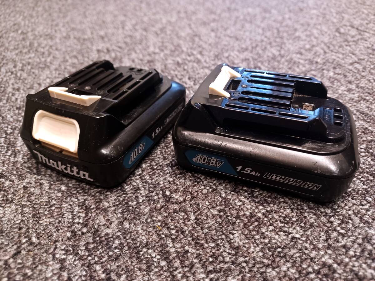 makita 10.8V 1.5Ah 中古バッテリー2個_画像1