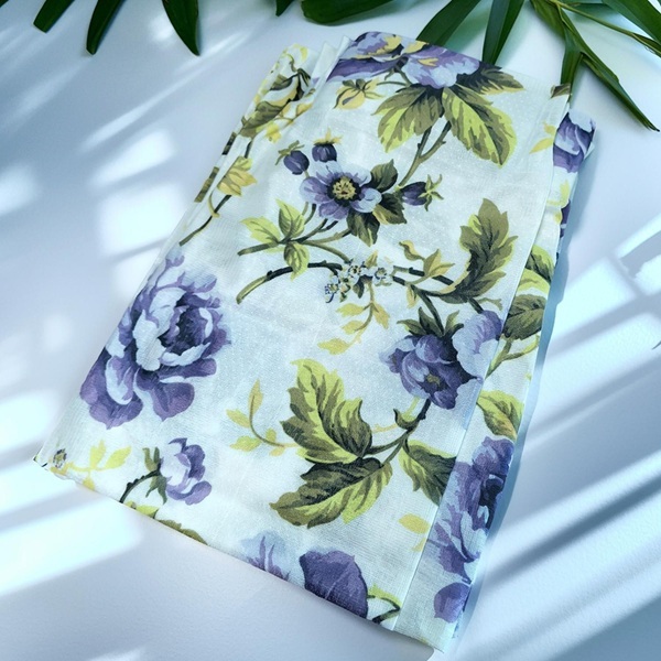 レースカーテン 2枚組 幅150 丈228㎝ 高機能 ミラー 遮像 UVカット アジャスターフック ローズ柄 おしゃれ 華やか_画像6