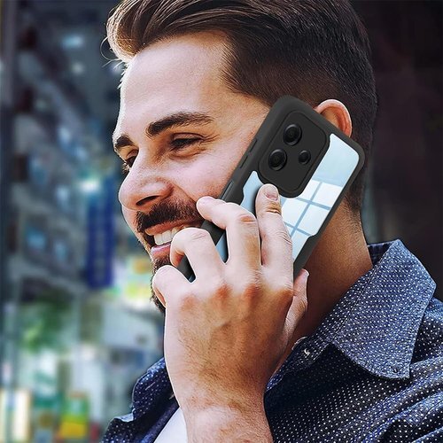 OPPO A79 5G ケース『AFINER』 360 ー 軽量 薄型 衝撃吸収 擦り傷防止 着脱簡単 ブラック 342_画像7