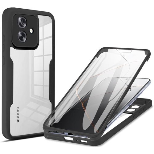 OPPO A79 5G ケース『AFINER』 360 ー 軽量 薄型 衝撃吸収 擦り傷防止 着脱簡単 ブラック 342_画像1