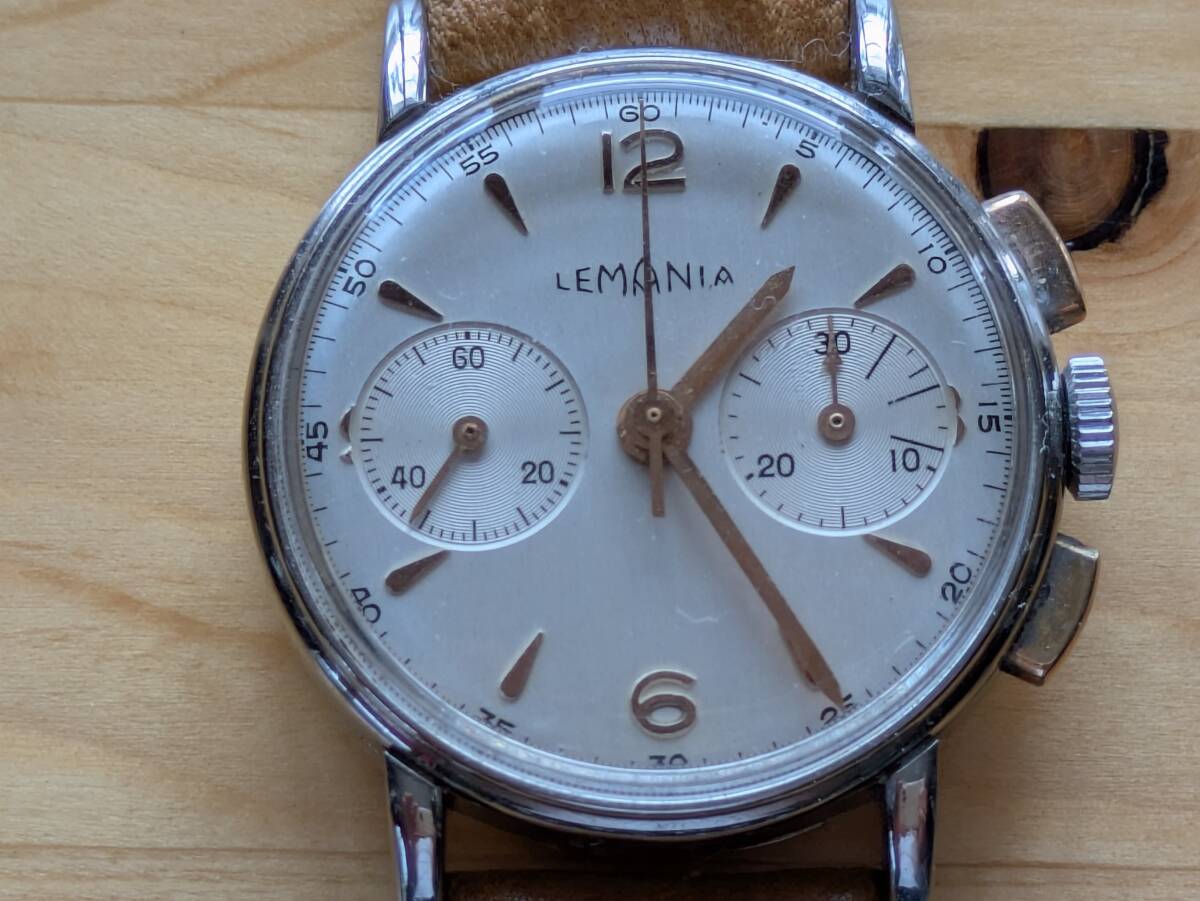 美品レア送料無料 ヴィンテージ レマニア クロノグラフ手巻き LEMANIA CHRONOGRAPH _画像1