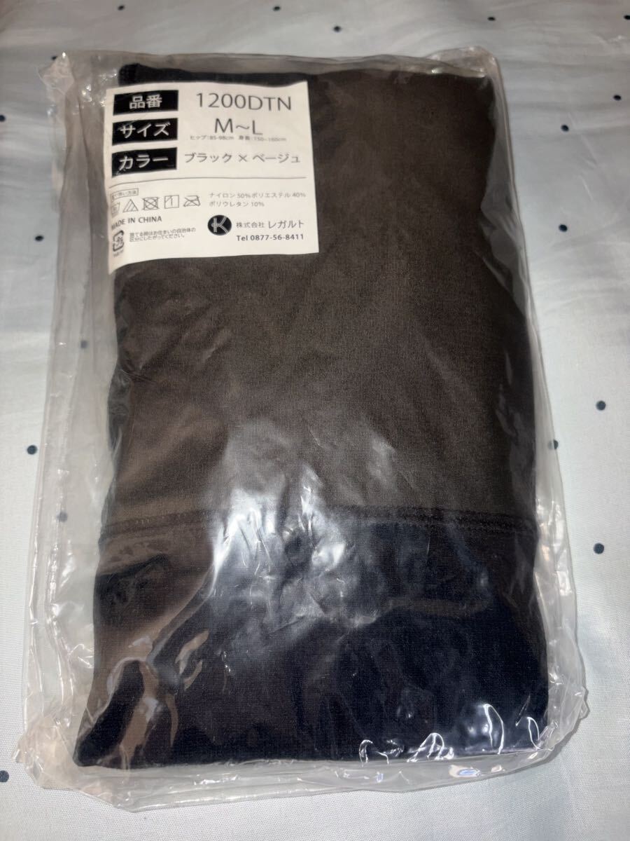 ☆☆寒がりさんの救世主!裏ボアなのに素肌見え黒タイツ.M〜L☆☆_画像1