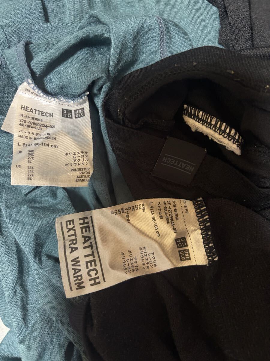 ☆☆ユニクロのヒートテック L２枚とサイズ不明１枚☆☆_画像2