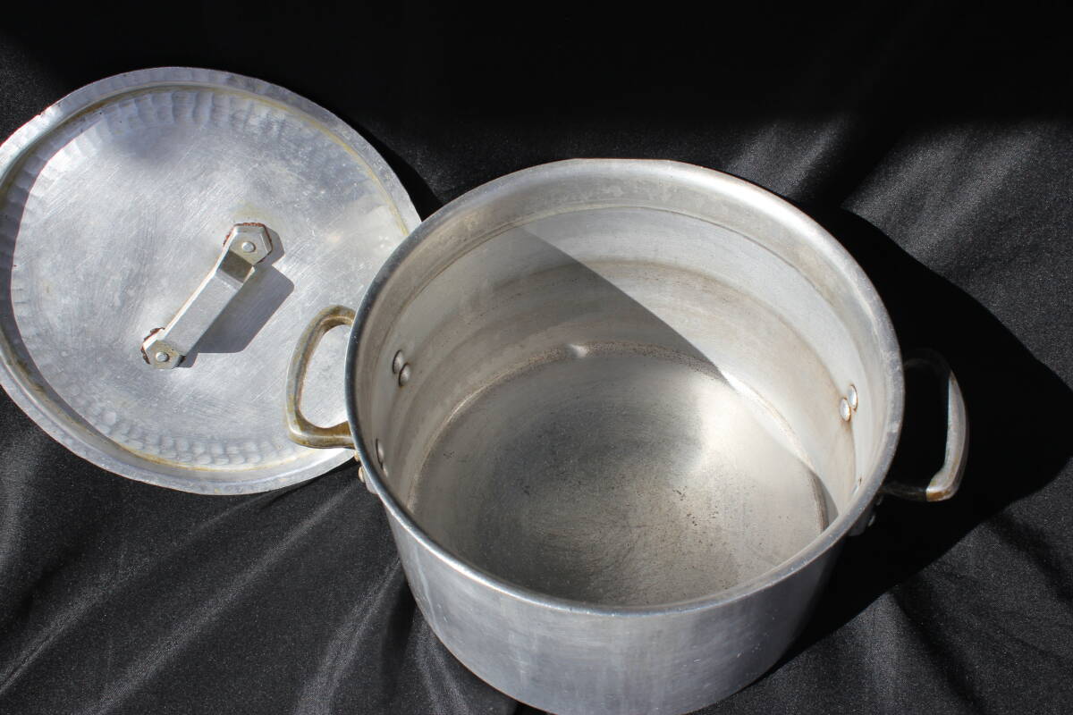  для бизнеса красный o aluminium AKAO красный oDON твердость алюминиевый большая кастрюля для бульона 30cm половина размер туловище AS3905 DON серии крышка есть газ огонь специальный 