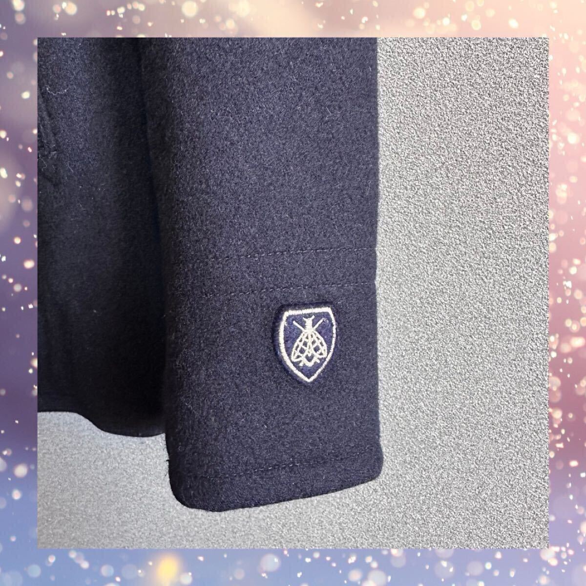 【美品】ORCIVAL オーシバル ピーコート サイズ16 ネイビー メルトンウール_画像8