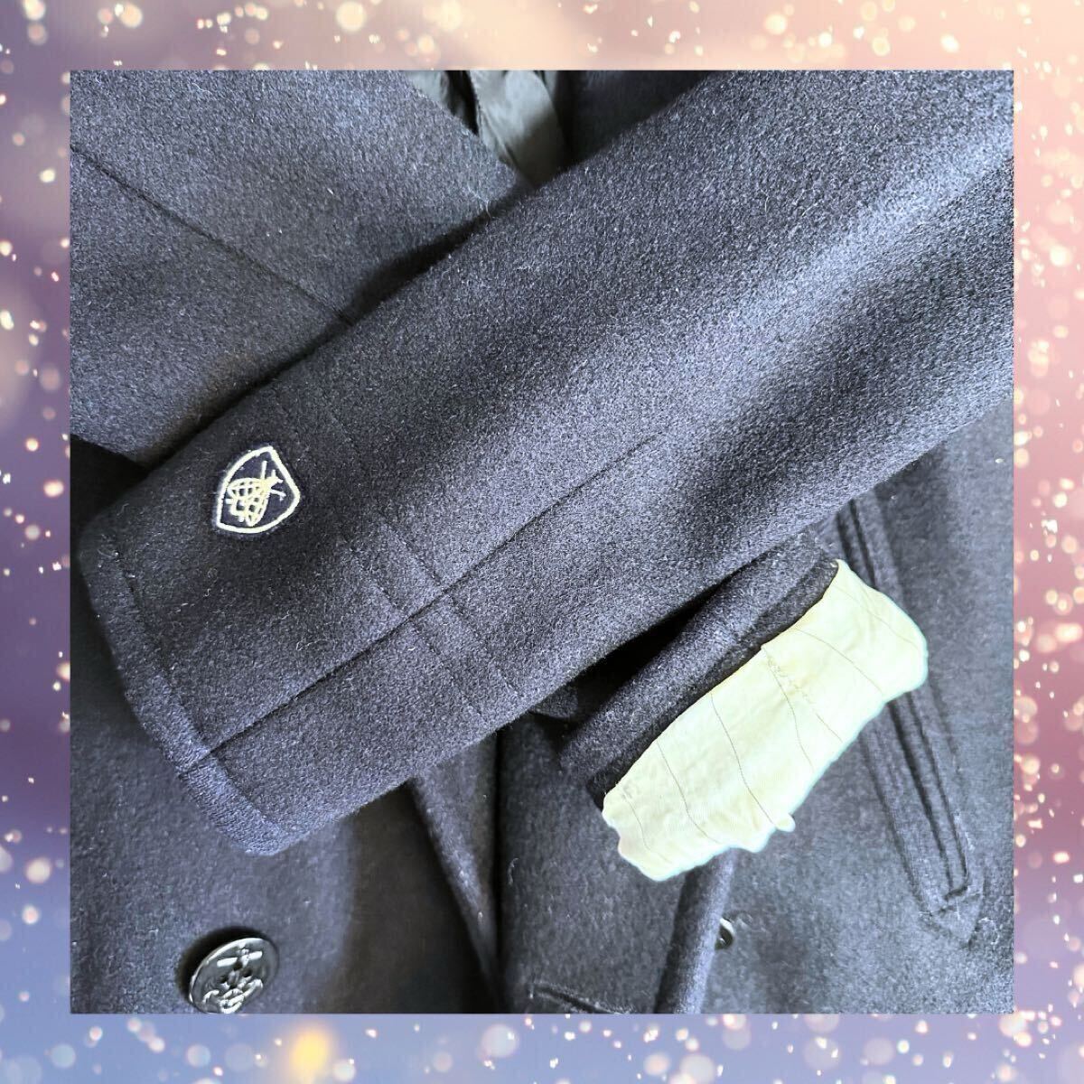 【美品】ORCIVAL オーシバル ピーコート サイズ16 ネイビー メルトンウール_画像9