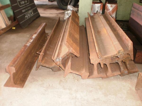 ※即決落札※ 鉄道 線路レール鋼材(22～60kg)古材 各サイズ 切り売り 小口 販売 加工F70_画像4