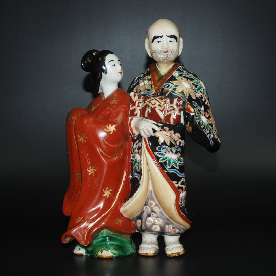 【金富士】値下げ中　里帰り　明治期人形　高さ23ｃｍ★大珍品★　検/高麗楽山紫砂九谷備前萩焼常滑宝生伊万里骨董古玩入江光人司宝_画像1