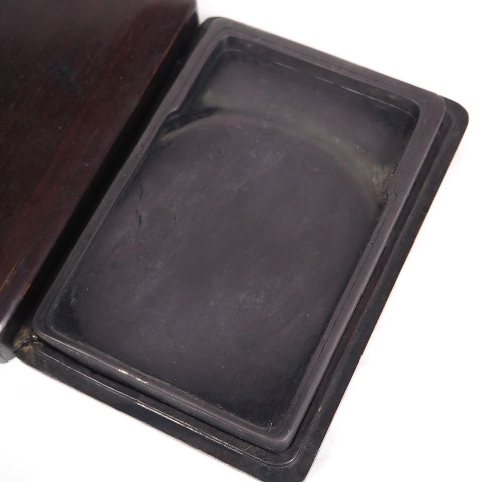 古硯　老坑水坑端渓硯 14.5×10×1.9ｃｍ　中国古玩骨董　書道具　検/唐物中国古玩骨董墨和紙文房具硯筆三星紅星e125_画像1