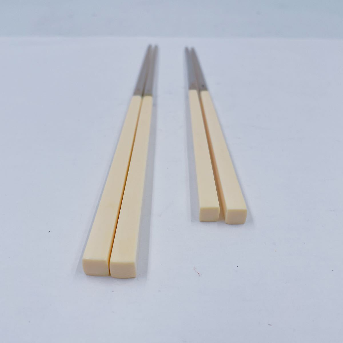 10F168 夫婦箸 銀製 箸 ペア 夫婦 木箱付_画像5