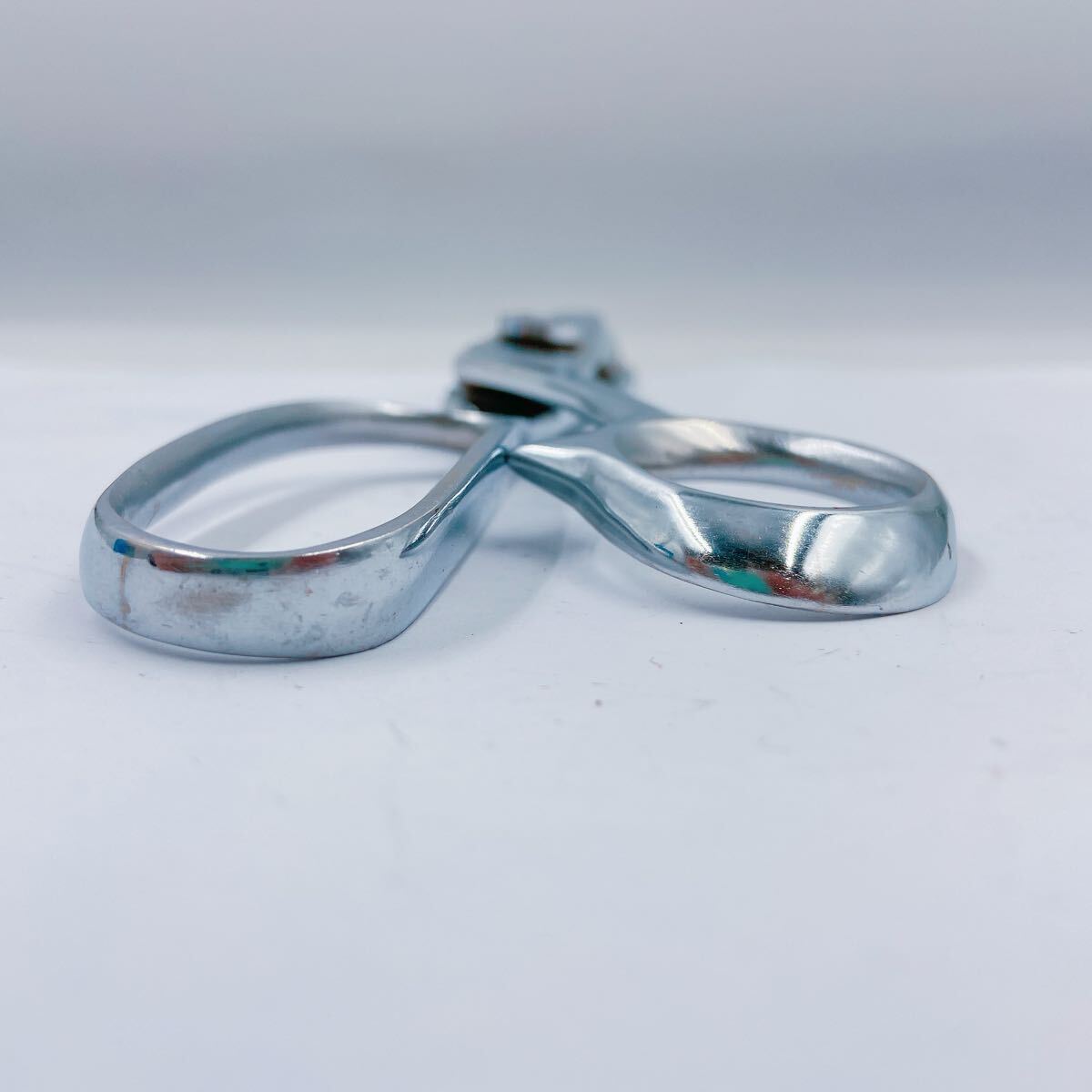 11B065 【1円〜】Y.H.S. ピンキングハサミ IRADE MARK シザー はさみ 裁縫道具 シルバー_画像4