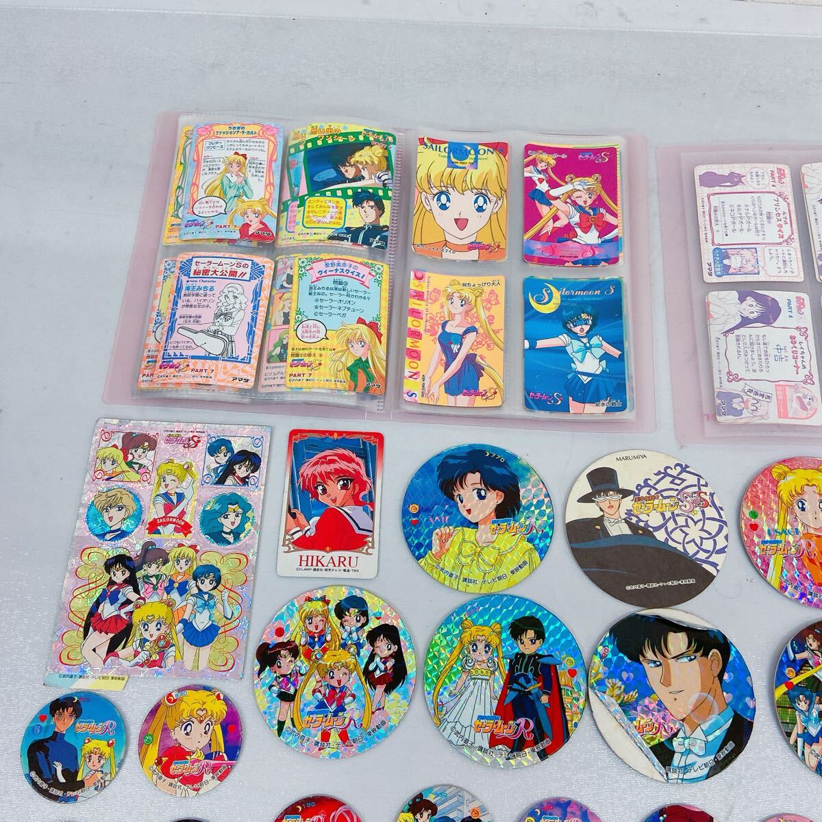 11D011 セーラームーン まとめ カード めんこ シール 美少女戦士セーラームーン うさぎ ルナ ちびうさ 他_画像2
