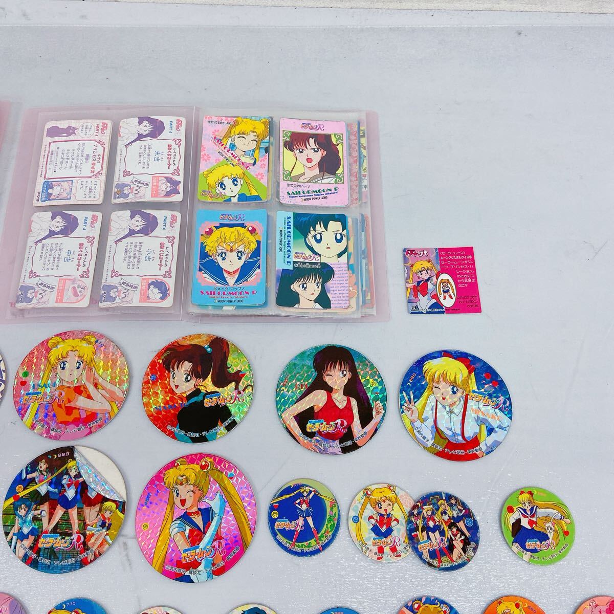 11D011 セーラームーン まとめ カード めんこ シール 美少女戦士セーラームーン うさぎ ルナ ちびうさ 他_画像3