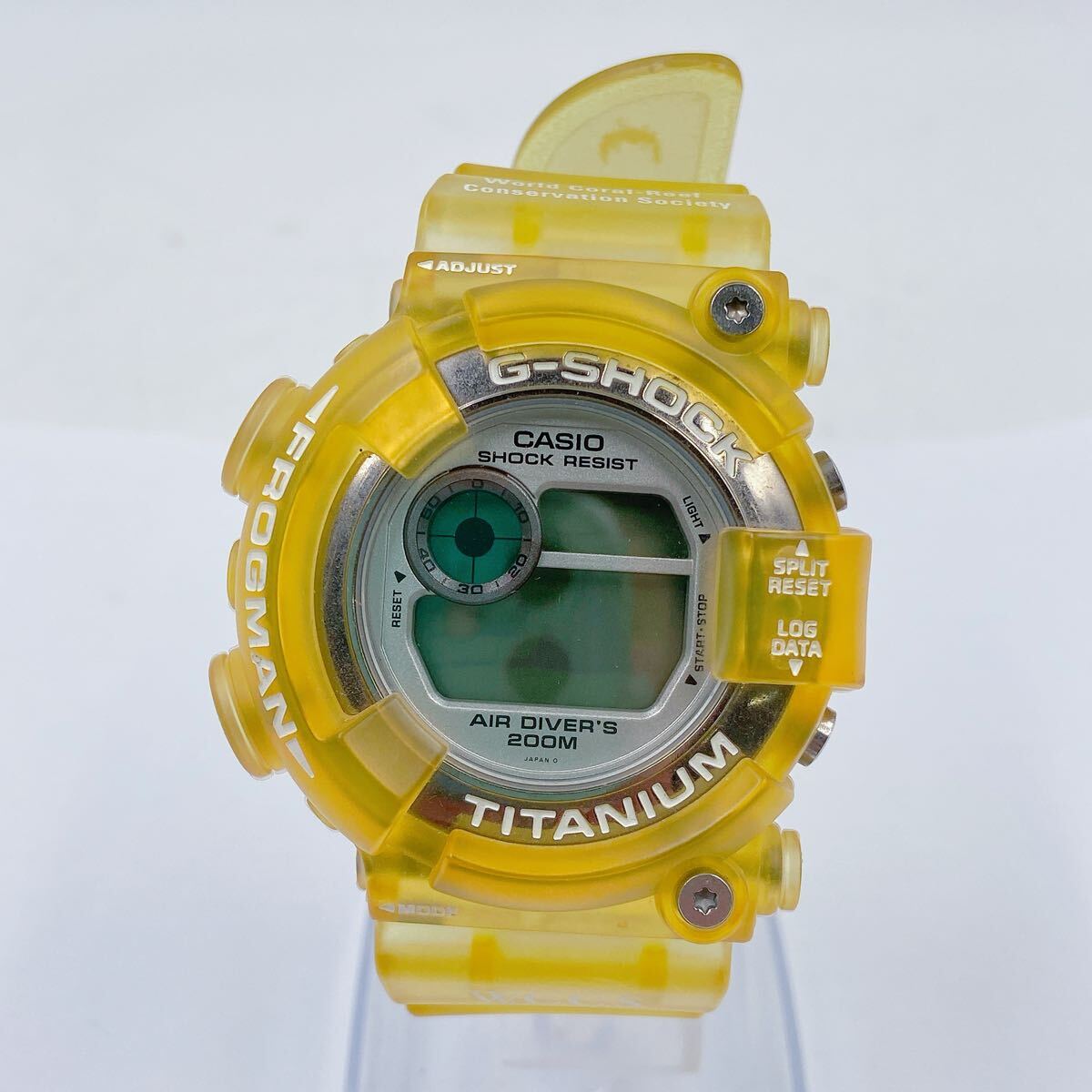 11E049 CASIO カシオ G-SHOCK Gショック FROGMAN フロッグマン デジタル 腕時計 DW-8201WC 時計 服飾小物 ファッション スケルトン クリア_画像2