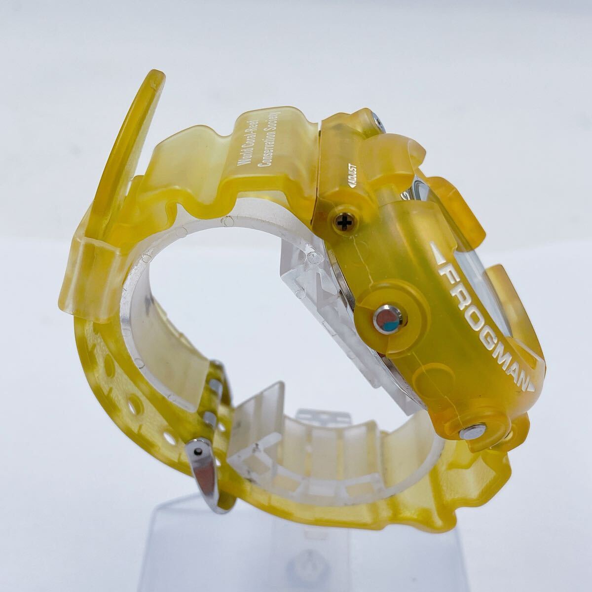 11E049 CASIO カシオ G-SHOCK Gショック FROGMAN フロッグマン デジタル 腕時計 DW-8201WC 時計 服飾小物 ファッション スケルトン クリア_画像3