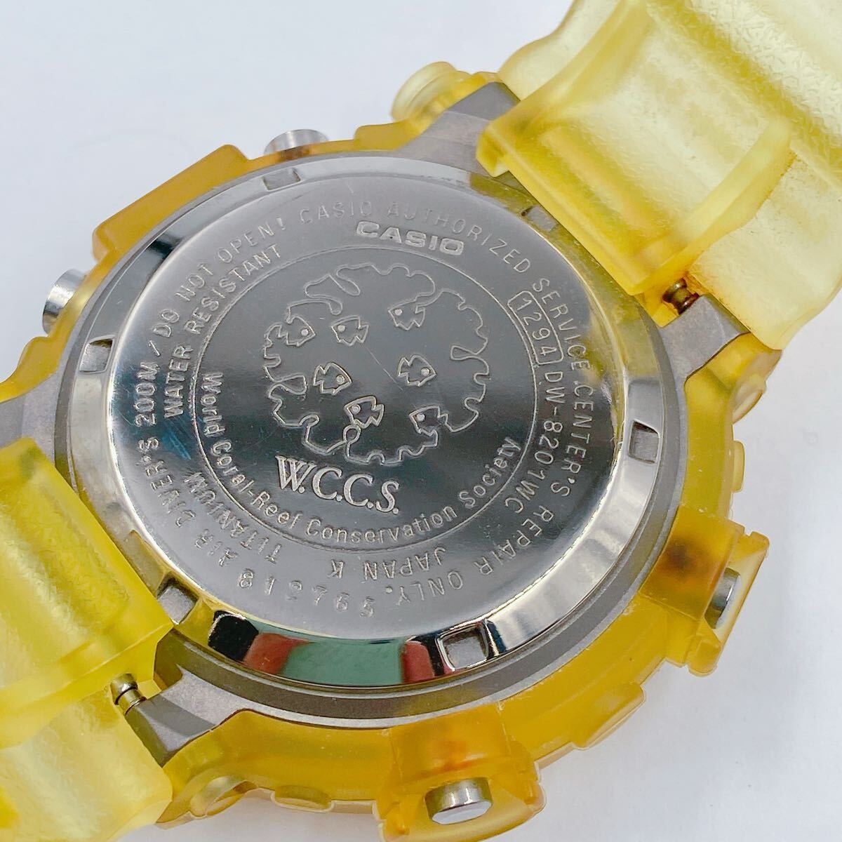 11E049 CASIO カシオ G-SHOCK Gショック FROGMAN フロッグマン デジタル 腕時計 DW-8201WC 時計 服飾小物 ファッション スケルトン クリア_画像7